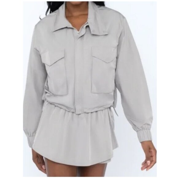 Yogalicious “Softlite Scuba Autumn Jacket” tan size M - Picture 11 of 11